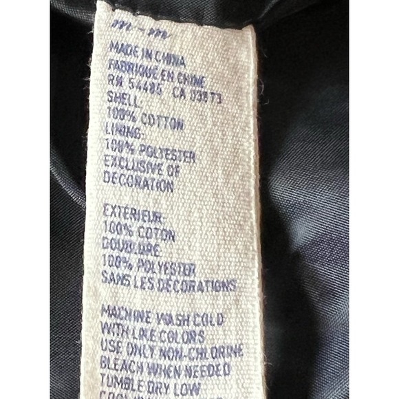 AEO American Eagle Blazer M Navy Blue Single Breasted Notched Lapel Professional - Picture 8 of 9